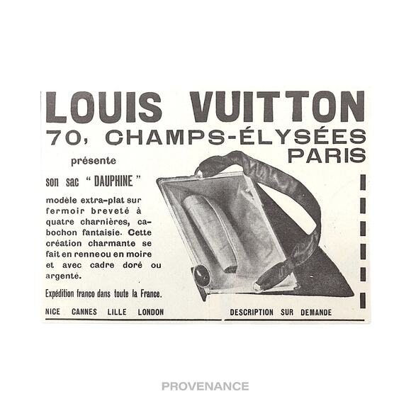 🔴 Louis Vuitton Antique Vintage Newsprint Ad - DAUPHINE - Picture 4 of 6